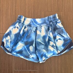 Blue Tie-Dye Women's LULULEMON Shorts